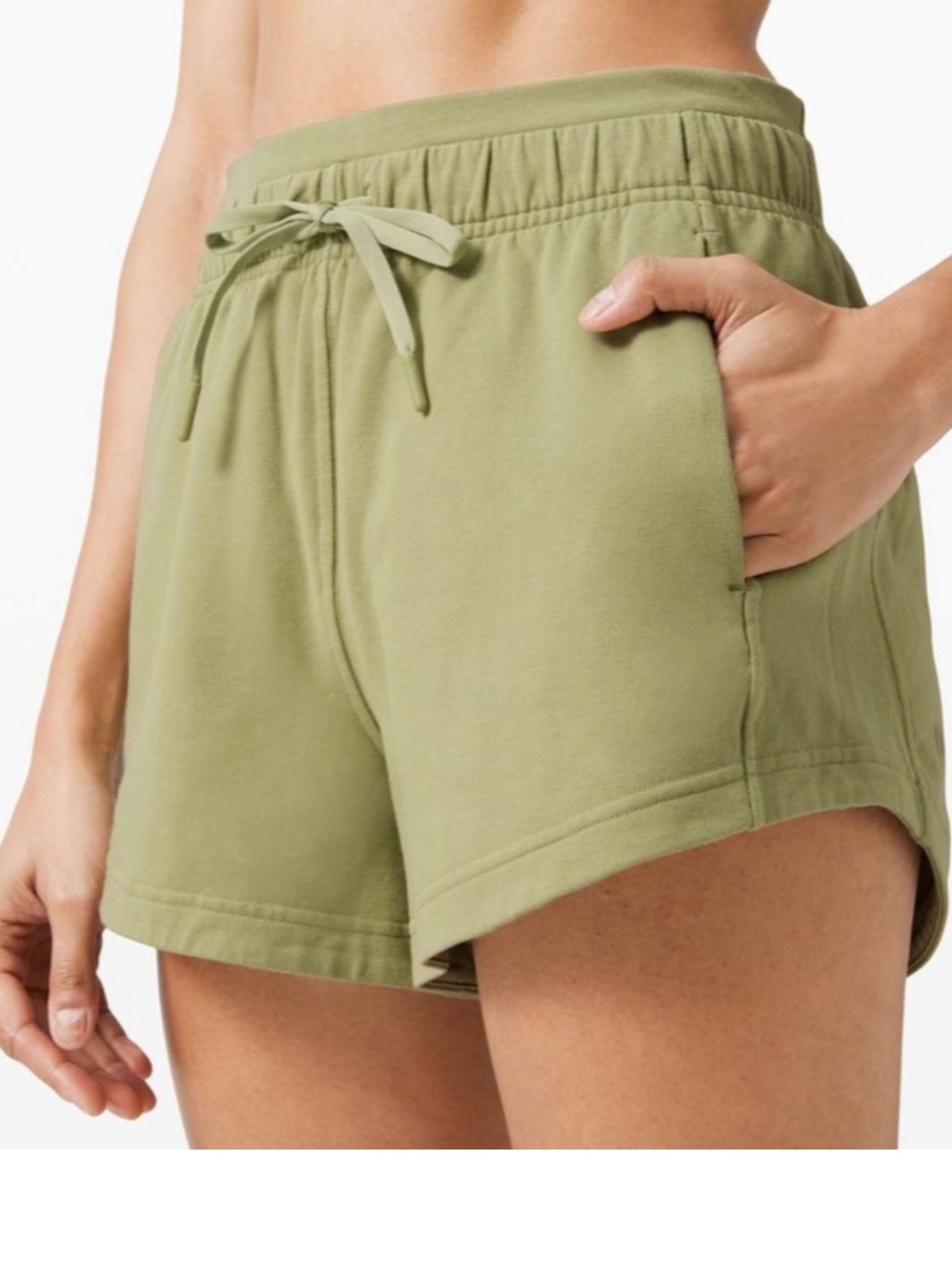 Lululemon Inner Glow Short "3 Terry in Vista Greewn - 8